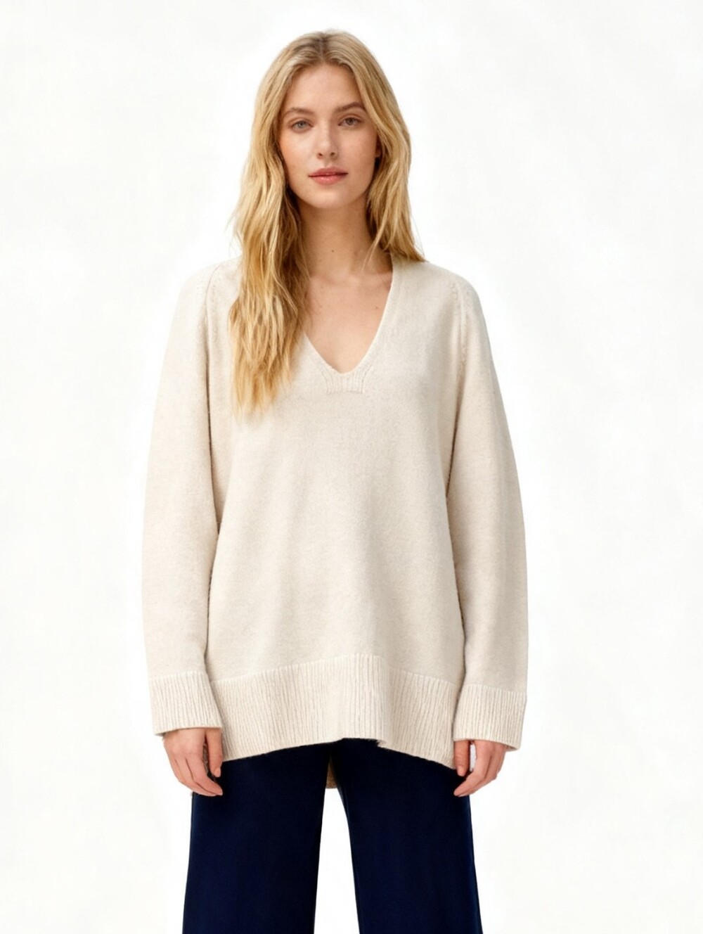 J. Crew V-Neck Oversized Sweater Size M